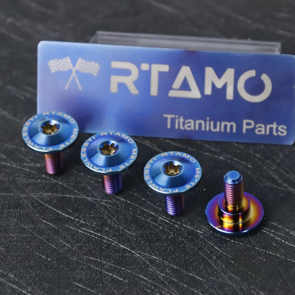 RTAMO Titanium Bolt M6X16X12S (OD=18)  Step Screws for Yamaha  Nmax155 Front Fender