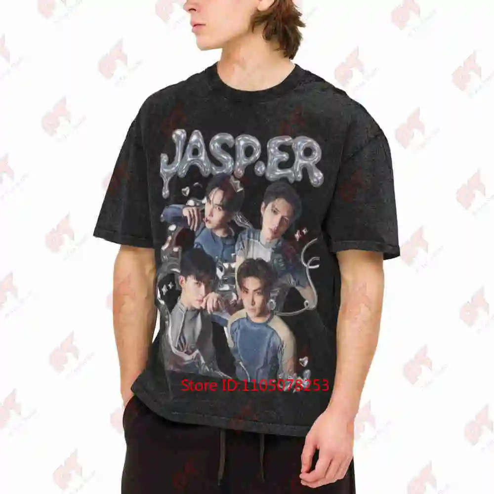 Jasper Inspired GMMTV Joong Aou Santa Pond Vintage Washed Tee Pure Cotton T-Shirt