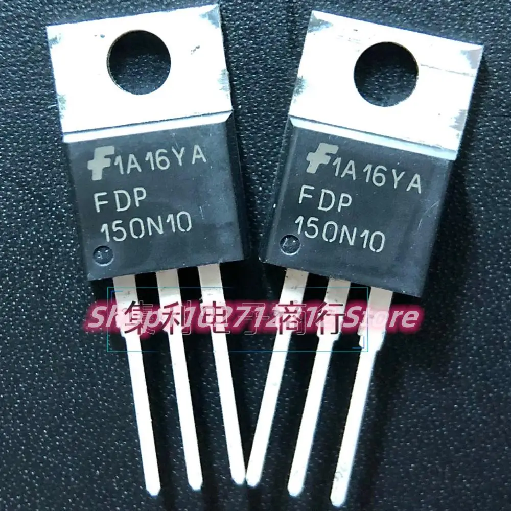 5PCS-10PCS  FDP150N10 FDP150N10A  TO-220 100V 50A MOS Imported NEW Original  Best Quality