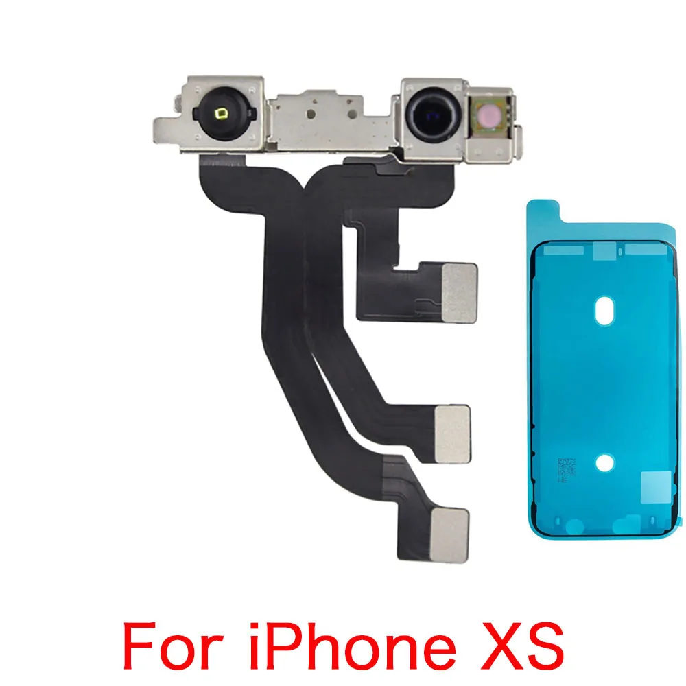 Front Camera Flex Cable For iPhone X XR XS Max Replacement With Screen Waterproof Tape NO Face ID