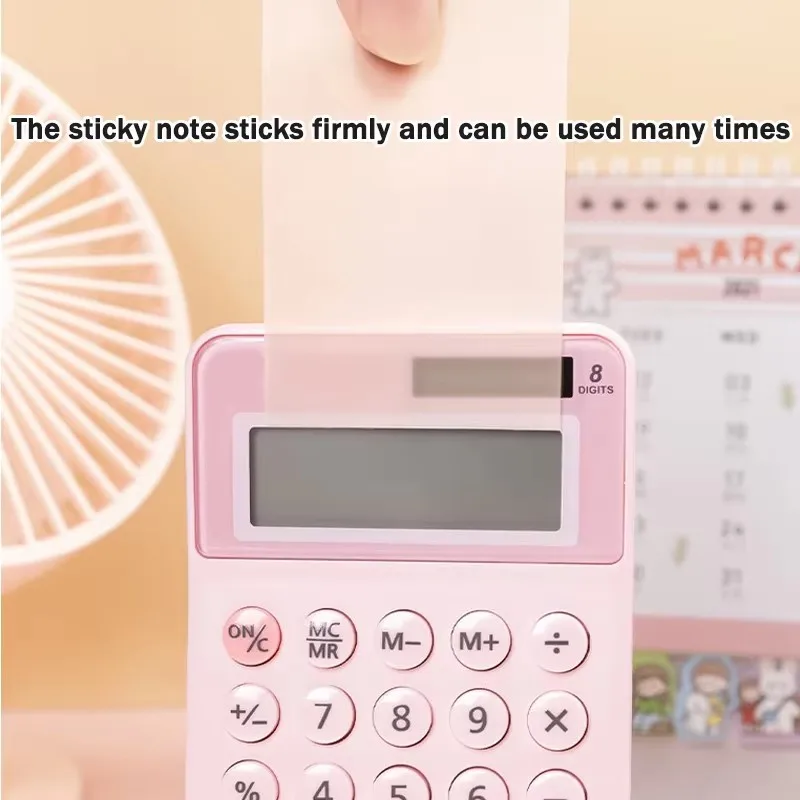 ملاحظات لاصقة شفافة ملونة صديقة لإعادة الاستخدام مقاومة للماء ذات قيمة عالية، ملاحظات لاصقة قوية بسيطة متعددة الألوان اختيارية