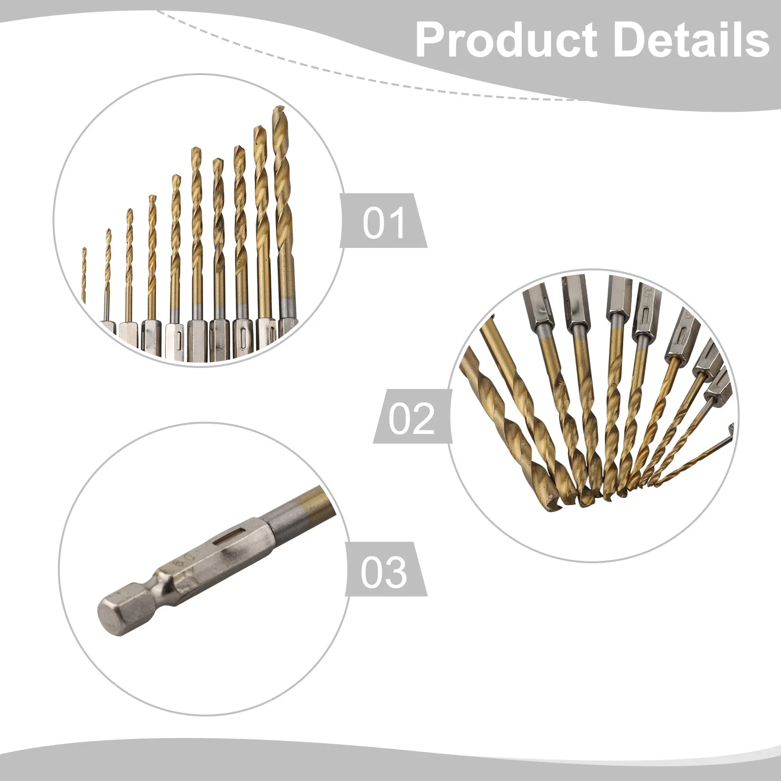 

135 Split Point Cobalt Drill Bit Set Easy Storage Holder Fits Power Tools For DIY Projects For DIY For Home Use