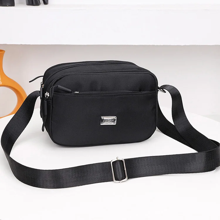 

Faionable Multi-Layer Crossbody Bag Women's Simple Korean Version Waterproof Bapa Nylon Small Women's Single oulder O...