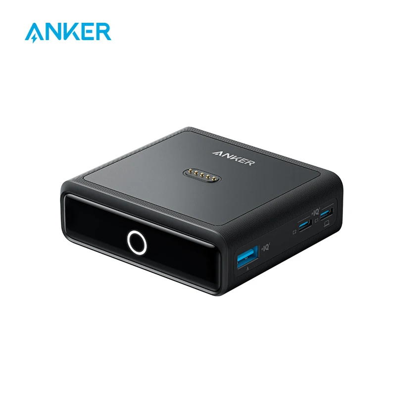 Anker Charging Base, 100W Fast Charging with 4 Ports, for Anker Prime Power Bank, Compatible with MacBook/ iPhone 15/Samsung