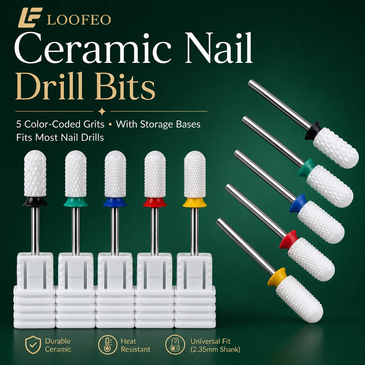 1pc Ceramic Nail Drill Bit Barrel E File Bit for Gel Polish Acrylic Removal Cuticle Burr Mill Bits Milling Cutter For Manicure