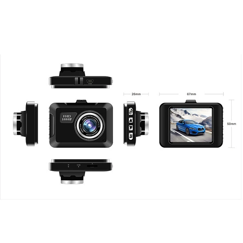 2X Mini DVR Car Camera Camcorder 1080P Full HD Video Registrator Parking Recorder Loop Recording 2.2 Inch Dash Cam Night