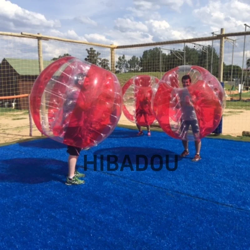 HIBADOU Aufblasbarer Bubble Soccer Zorb Ball 1,7m Stoßball 100% TPU-Material Aufblasbarer Bubble-Fußball für Erwachsene – Detail 1