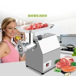 1100W Electric Meat Mincer Machine Multifunction Slicer Manual Meat Grinder Stainless Steel Sausage Maker Stuffer