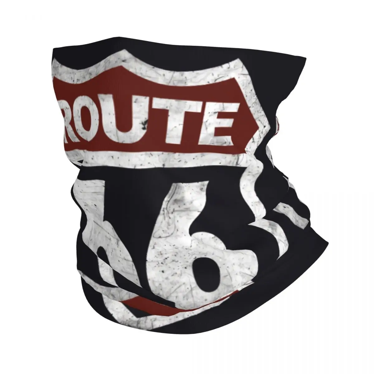 Historic Vintage Bandana Neck Cover Printed Motocross Route 66 Face Scarf Hiking for Men Women Adult Winter