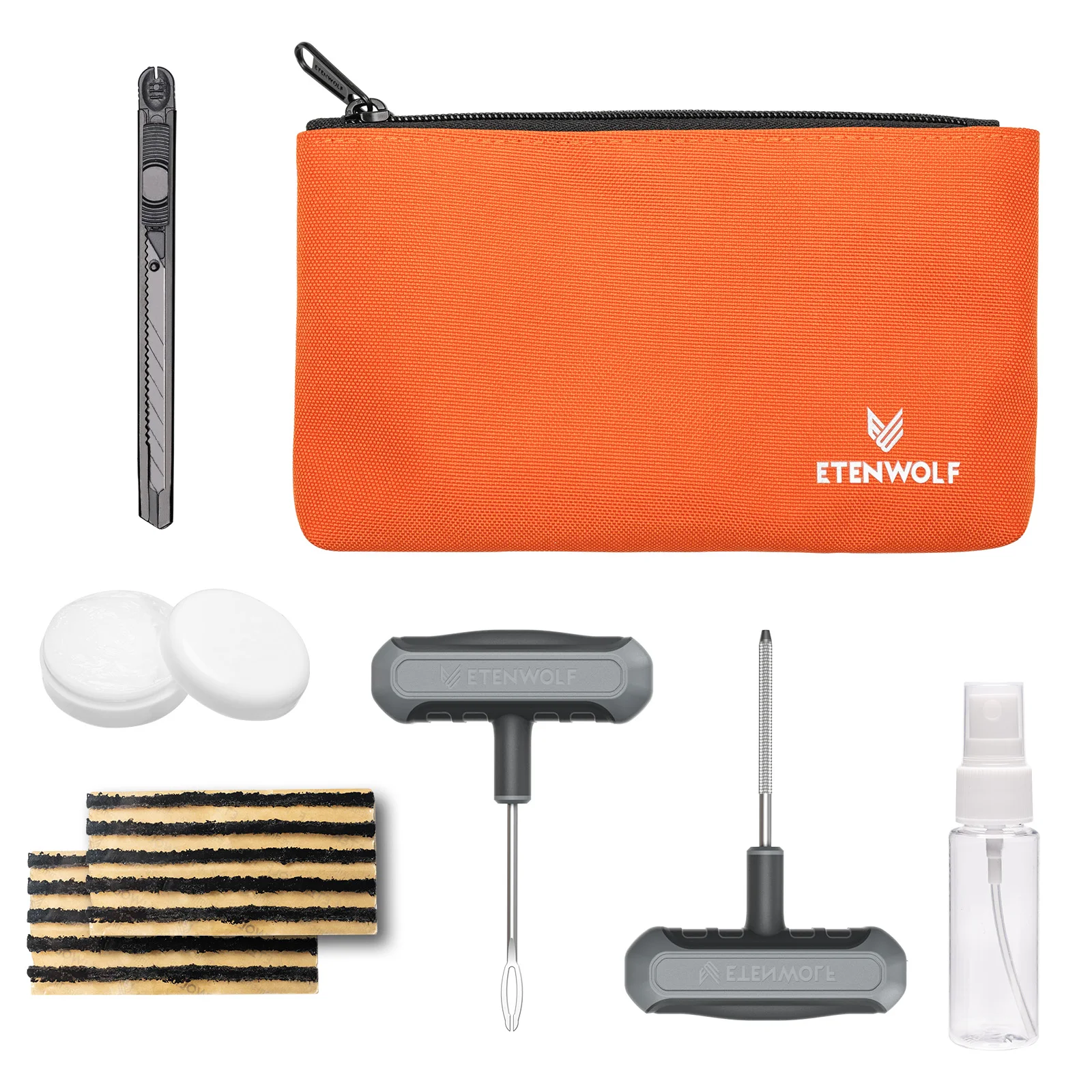 AliExpress NONE New ETENWOLF R0 Tire Repair Kit Emergency Flat Tyre Fixing Tools Spiral Probe Insert Tool for Cars Trucks Bicycles RVs Plug Kit