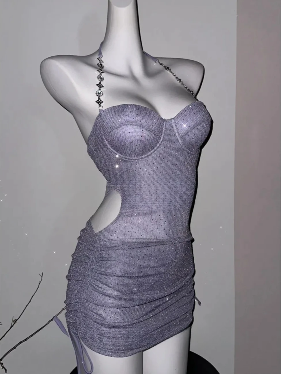 

Vintage Elegant Women High Waist Split Bikini 2026 Fashion Sexy Swimsuit Solid Color Beach Vacation Swimwear Bathing Suit New