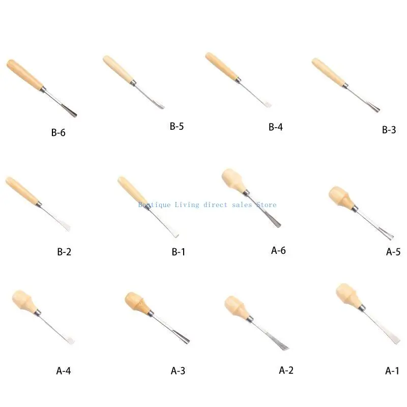 مخرطة الخشب نحت الأزاميل متعددة الوظائف DIY بها بنفسك اليد نحت إزميل مع مقبض خشبي السكاكين جوج أداة لنحت الخشب