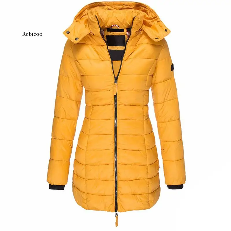 Hooded Parkas Women Down Jacket 2022 Autumn Winter Coat Classic Fashion Clothes Yellow Red Blue Gray Black Green