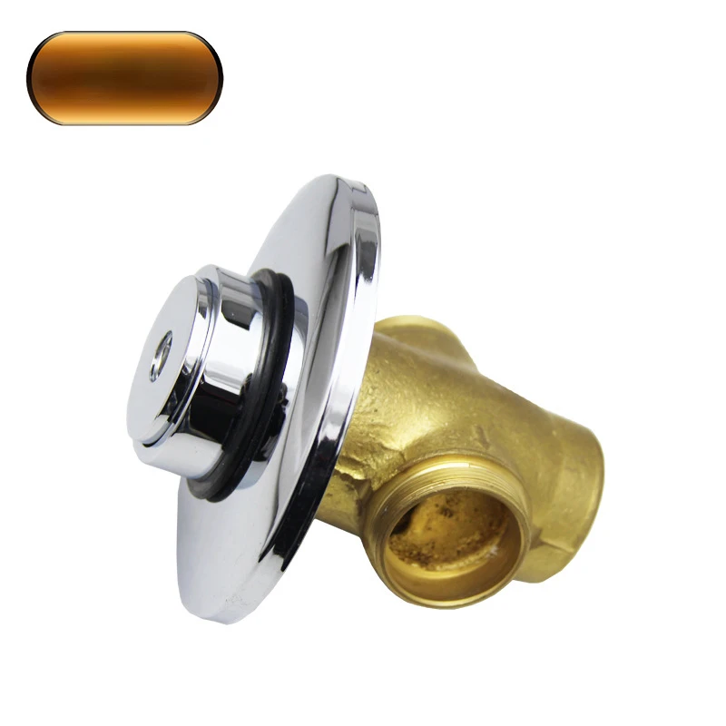 Brass Toilet Flush Valve, Bathroom Hand-press Concealed Squatting Toilet, and Delay Valve for Squatting Pan Flushing.