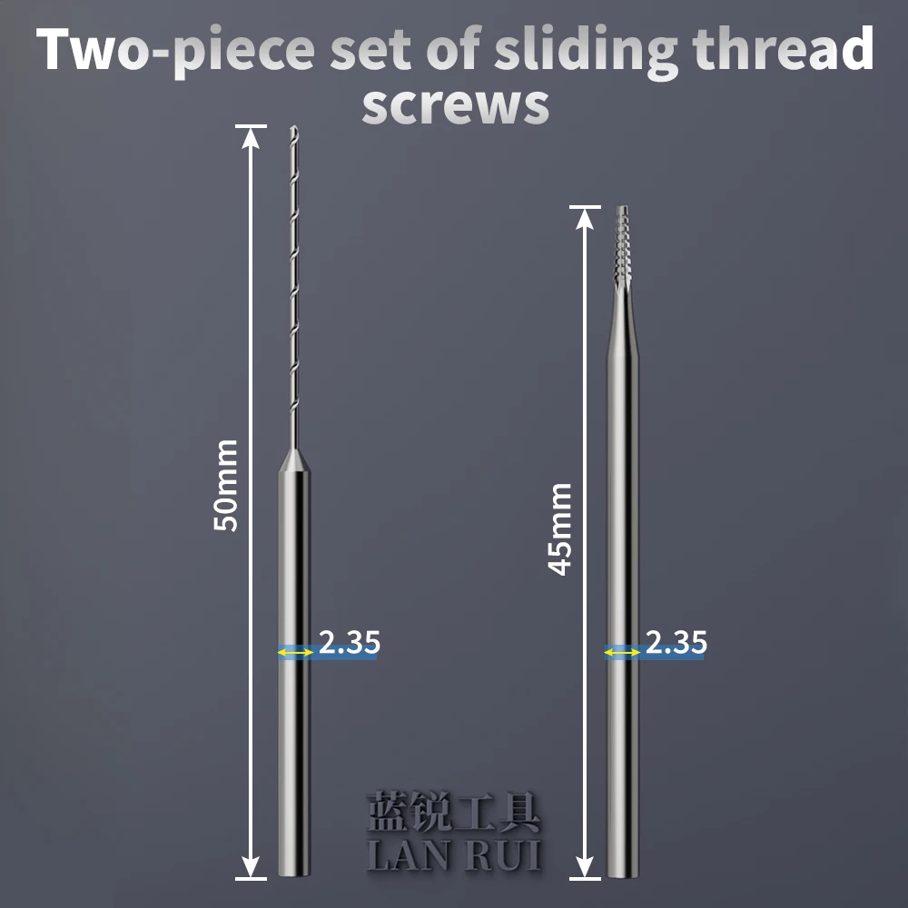 Lanrui U8 Alloy Screw Extractor Drill Bit 2.35mm for Stripped Phone PCB Motherboard Screw Removal Repair Tool Professional Kit