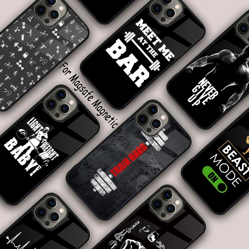 Gym mode Magnetic Phone Case For APPLE iPhone 17 Air 16 14 13 12 Pro Max 15 Plus Wireless Charge With MagSafe Cover