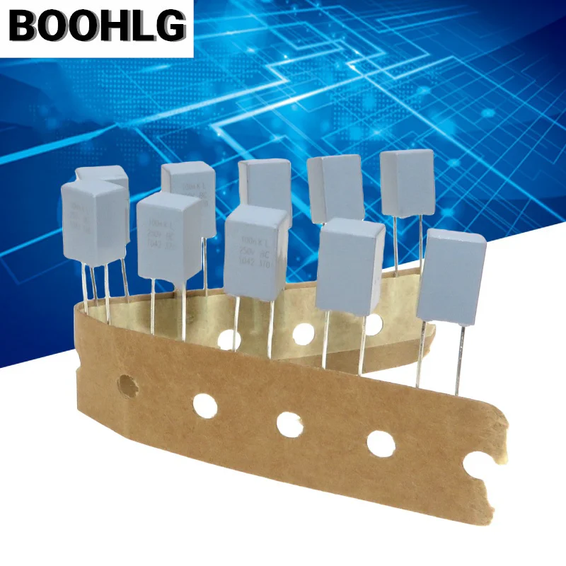 10PCS 0.1UF 250V VISHAY electrodeless film capacitor 250V 0.1UF 250V 104 250V 100NF