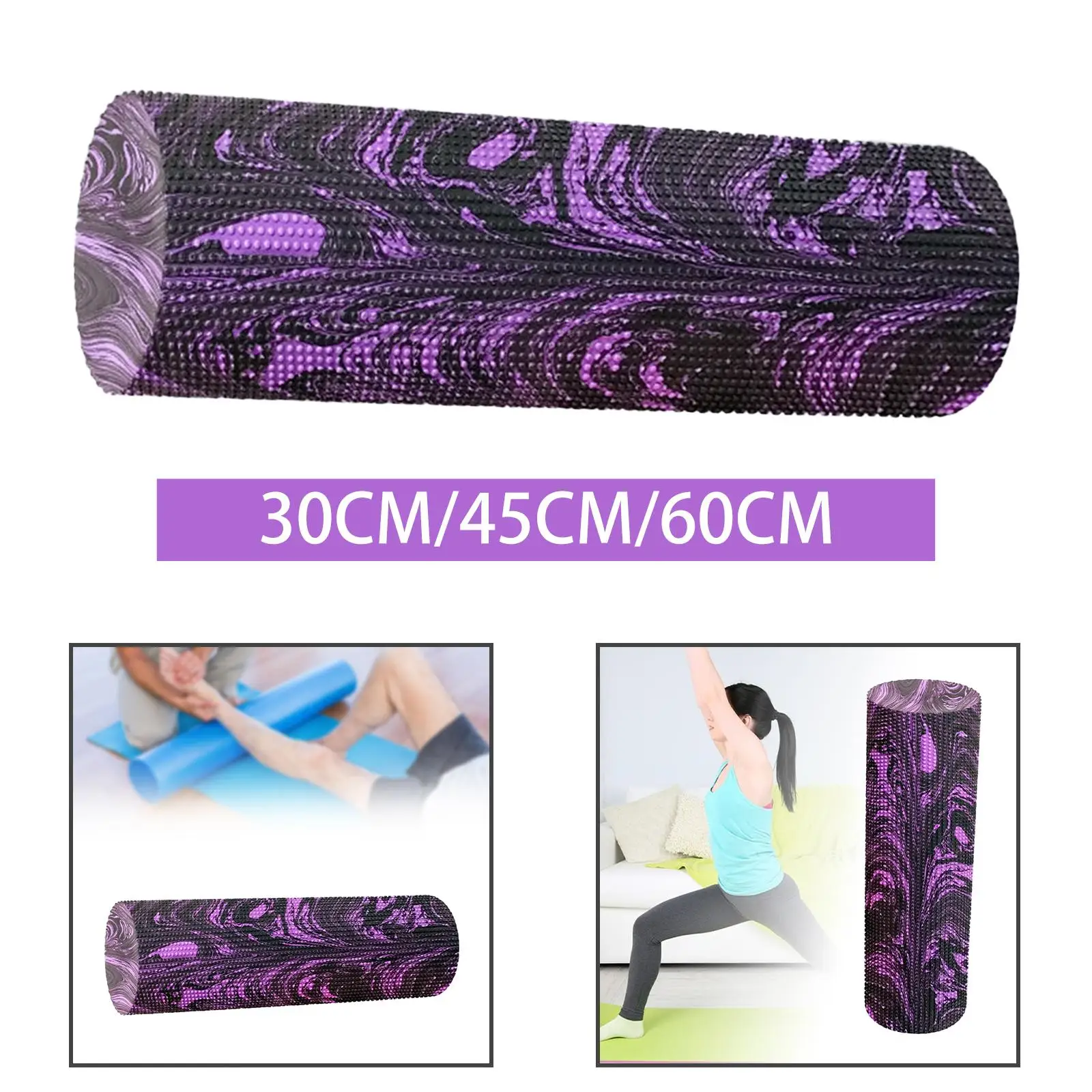 Yoga Column Deep Muscle Massage Round Foam Roller Yoga Brick Pilates Foam Roller for Arm Back Bodybuilding Exercise Stretching