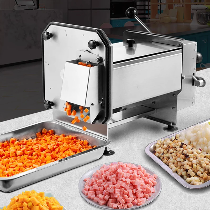 Commercial Electric Dicing Machine Stainless Steel Vegetable Fruit Potato Onion Carrot Slicer Dicer 225KG/H