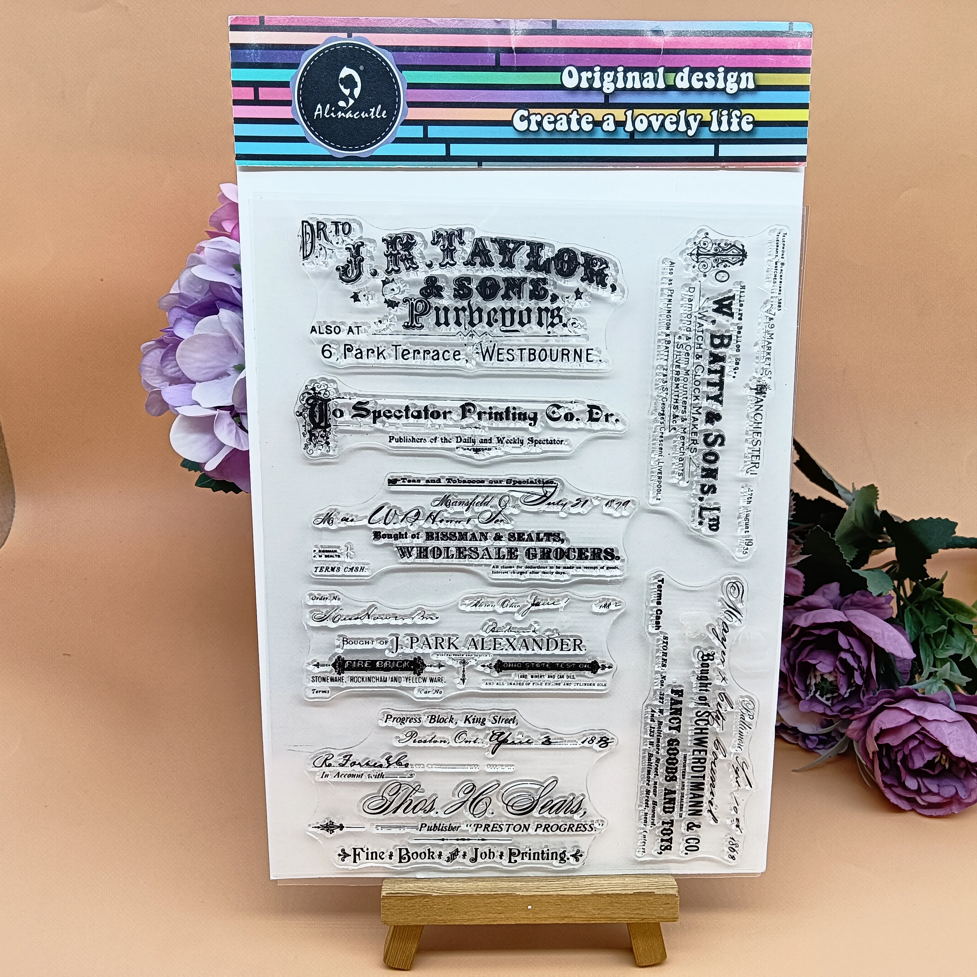 1 Stück Zeitungsinhalt, Dekoration, transparenter Stempel, transparente Silikonstempel für Papierhandwerk, handgefertigte Kartenherstellung, DIY-Grußkarte