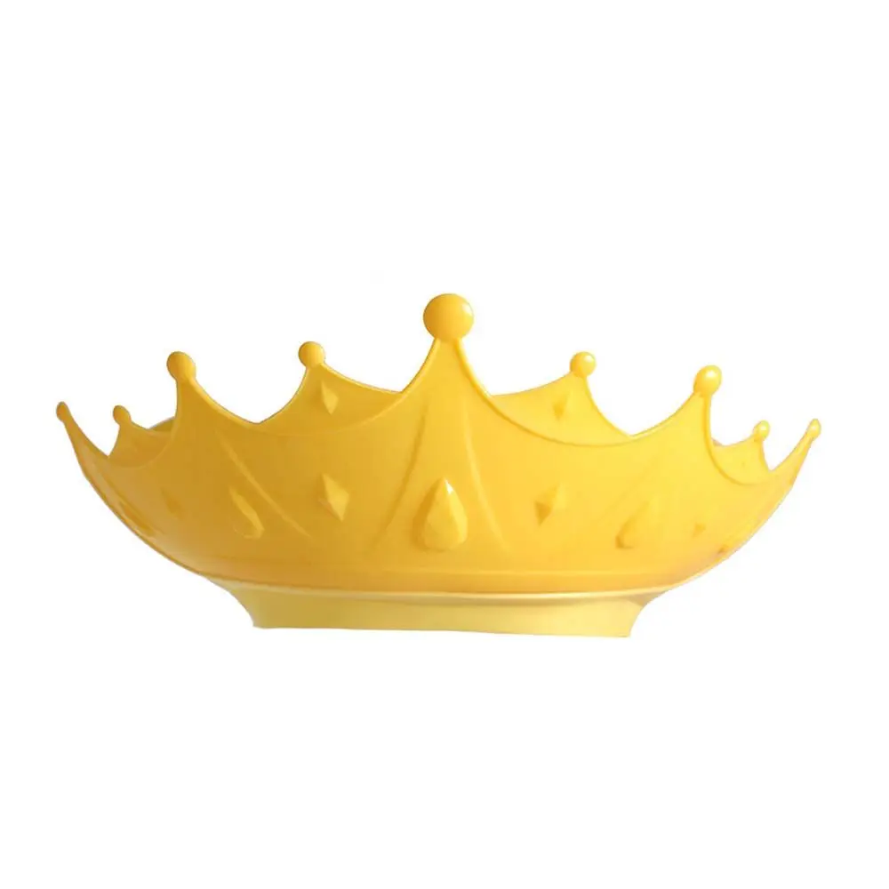 

Infant Children Crown Shape Protect Children Bathing Shower Baby Shower Hat Kids Bath Cap Shampoo Cap Hair Washing Shield Hat