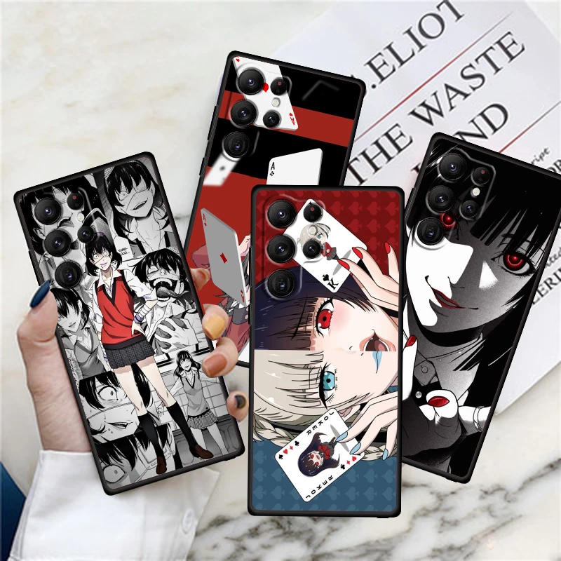 

Kakegurui Anime Cool Popular For Samsung Galaxy S24 S23 S22 S21 S20 FE S10 S10E Plus Ultra Pro Lite 5G Black Back Phone Case