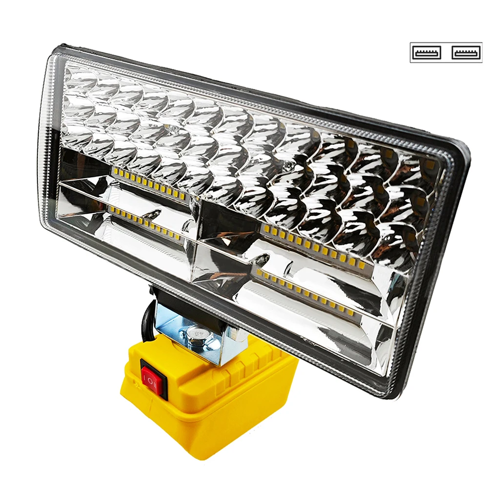 في الهواء الطلق Comping مصباح ليد لديوالت لميلووكي لماكيتا لبوش 18 فولت بطارية الأضواء العمل الصيد أداة يدوية مصباح