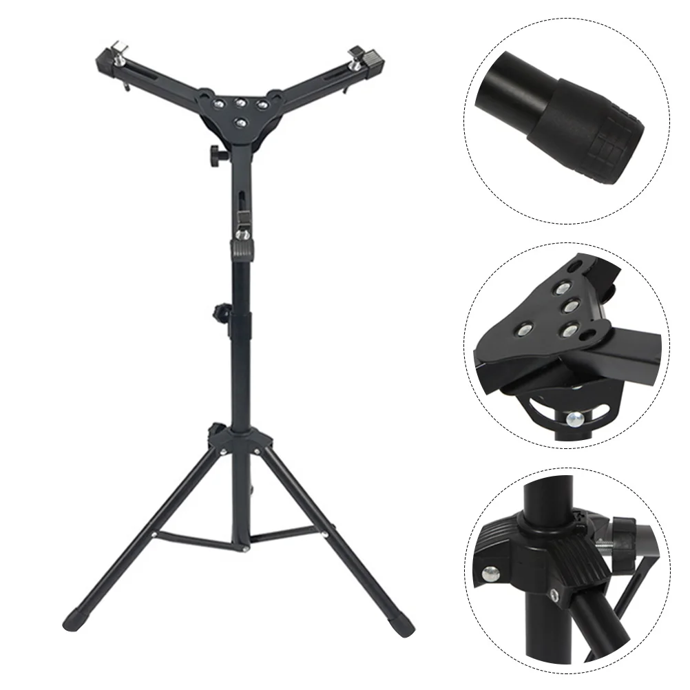 

Dumb Drum St Black Adjustable Height Practice Pad Rack Portable Snare Drum Holder Tripod Instrument St Storage Rubber Pad