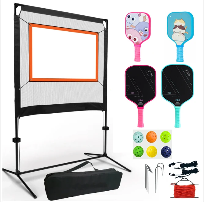 

Portable Game Rack Set For Badminton Table Tennis Shuttlecock Pickleball-Outdoor And Indoor Tennis Net-Family Pickleball Set