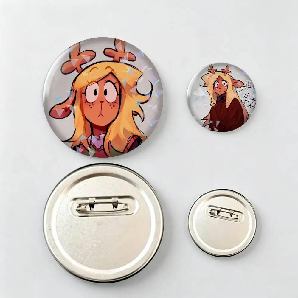 Noelle Holiday-y Deltarune Susie Brooch Metal Decorative Brooch Pins for Backpack Clothes Jacket Accessories,Souvenir.