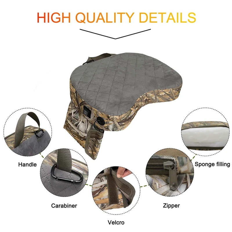 Heated Stadium Seats Cushion,Portable Heated Seats Pads Three Gears Temperature Adjustable Seats Cushion