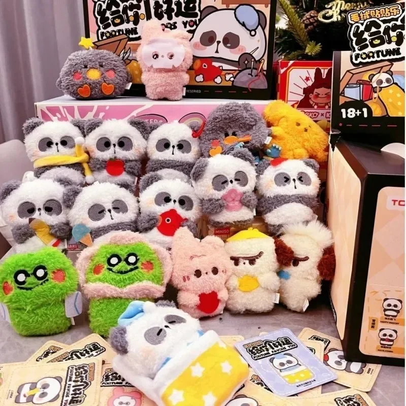 MR.PA Fortune Favors You Series Plush Blind Bag MR.PA Mystery Surprise Blind Box Guess Bag Refrigerator Magnet Dolls Gift Toy