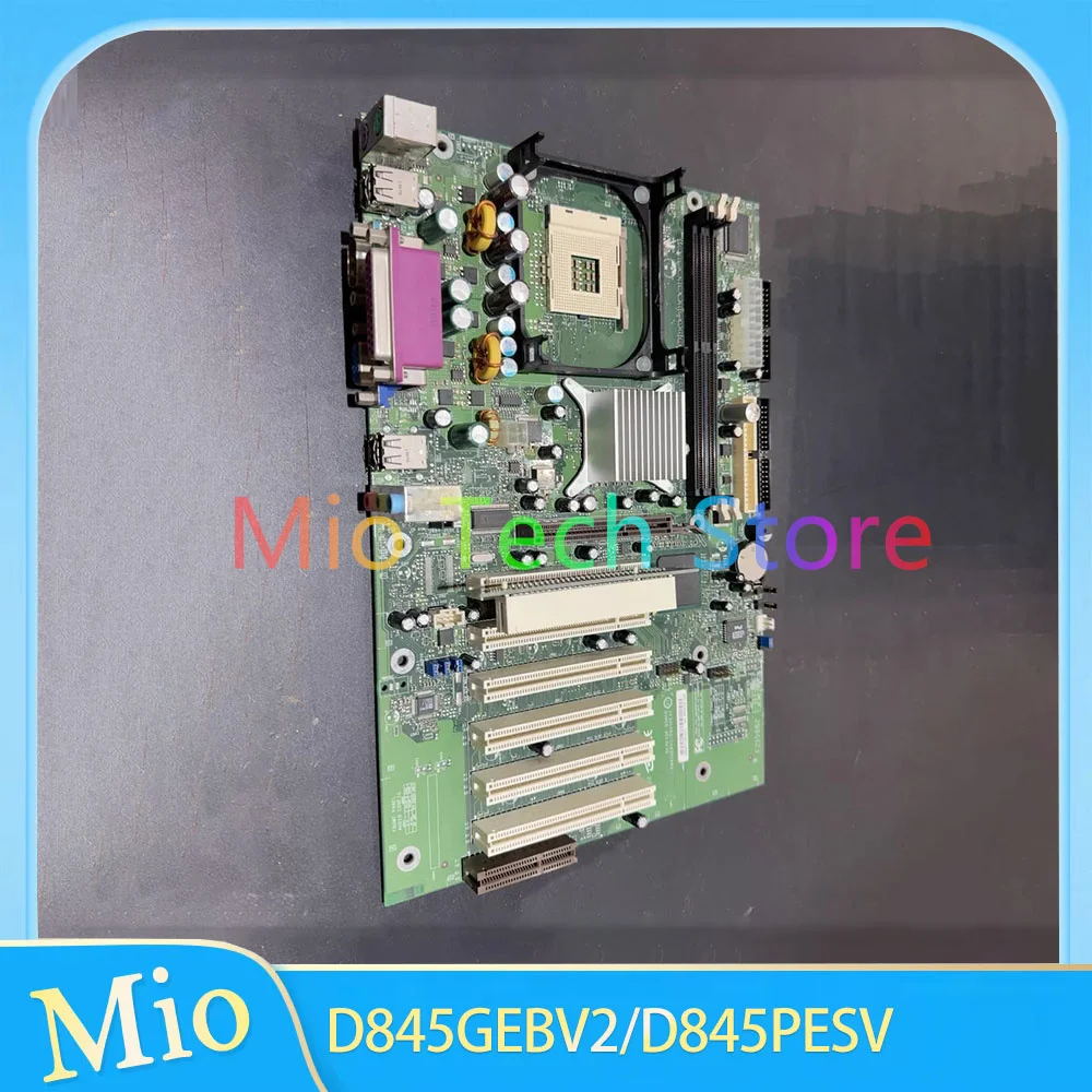 

D845GEBV2/D845PESV industrial control motherboard with 6 PCI slots supporting LGA478 CPU