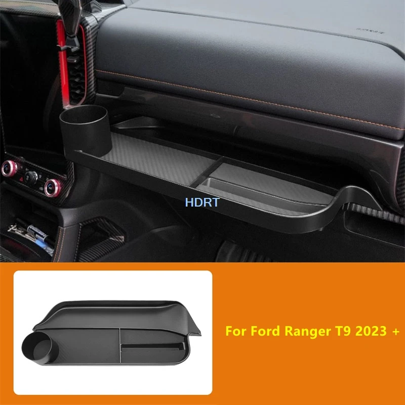 car-styling-front-passenger-storage-box-instrument-panel-water-cup-holder-organizer‌-cover-accessories-for-ford-ranger-t9-2023