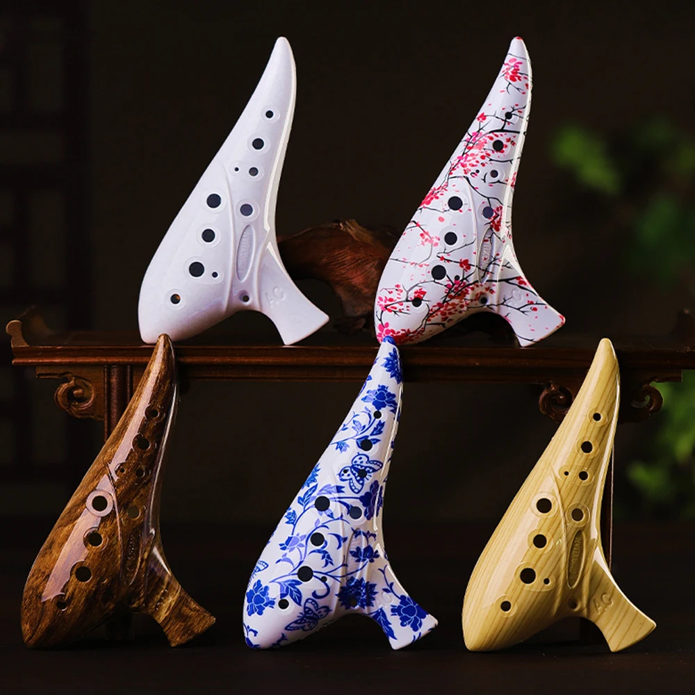 Ocarina Resin 12 Lubang Kunci - Musical Instrument Qin ulasan dan harga