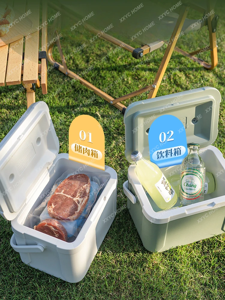 Refrigerator Outdoor Commercial Stall Portable Vehicle-Mounted Home Use Ice Cube Ice Bucket Food Cold Preservation Box