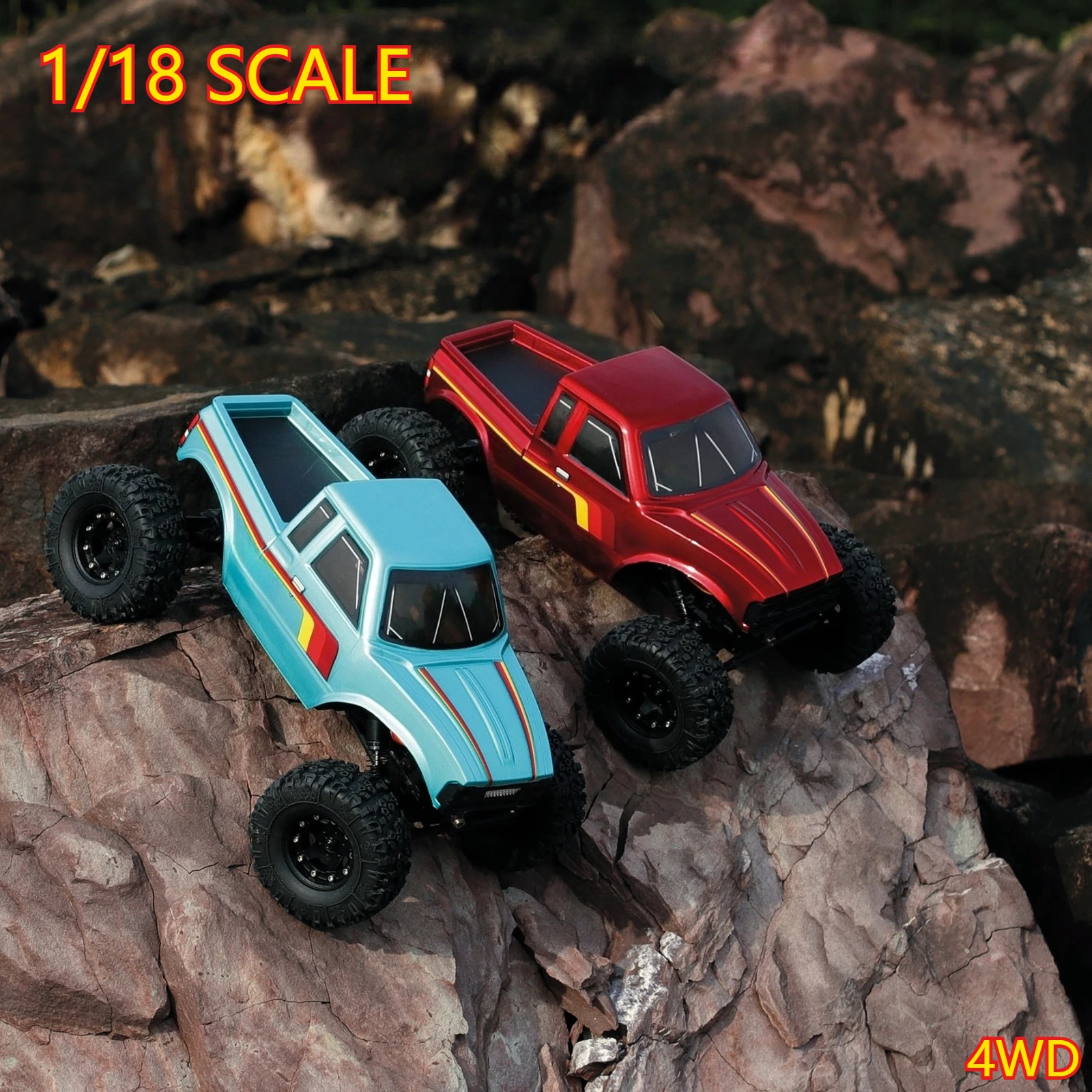 1/18 scale brushless motor 4WD remote control car with 8-link suspension and two-speed gearbox - RC car toy