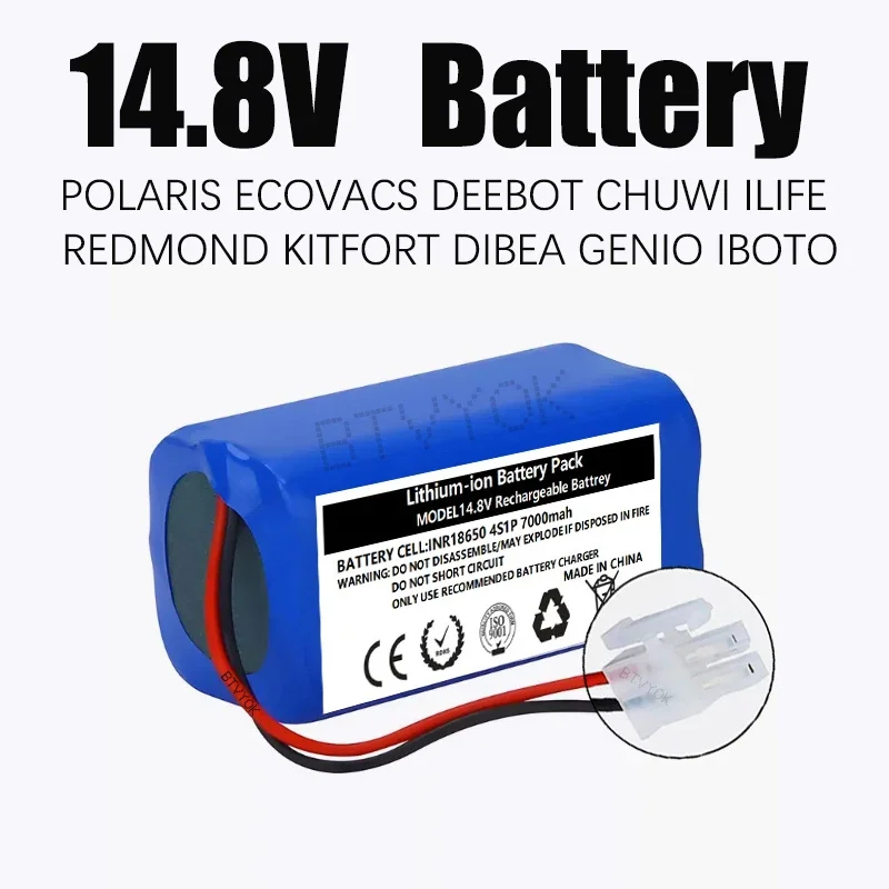 

14.8V 3000~13000mAh robotic vacuum cleaner accessories parts for Chuwi ilife A4 A4s A6 ILIFE replacement battery