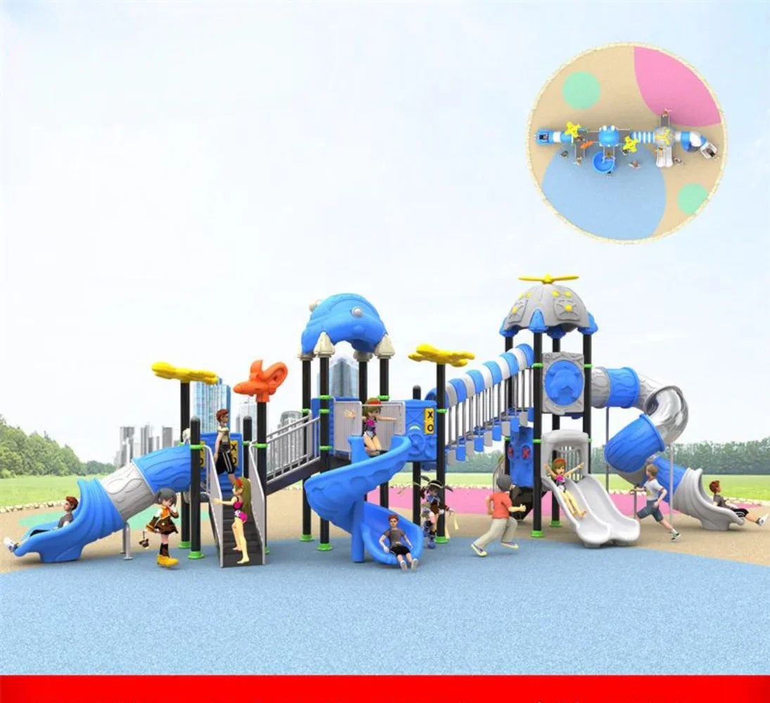 

Large slide kindergarten community outdoor platform climbing swing custom outdoor play equipment combination multiple styles