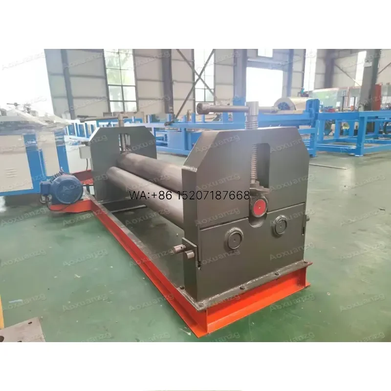 Wmwmnu for Semi-automatic 8x1600mm 3-roller Rolling  Steel Sheet Roller