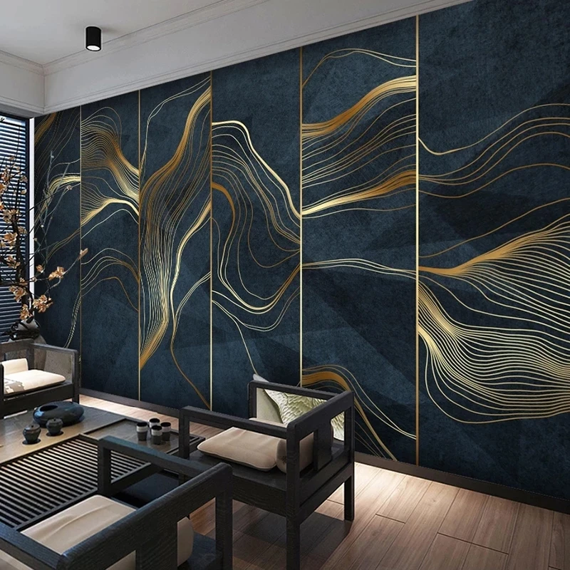 Custom Photo Mural 3D Creative Abstract Lines Classical Bedroom Wallpaper Living room sofa TV background wall restaurant Hotel