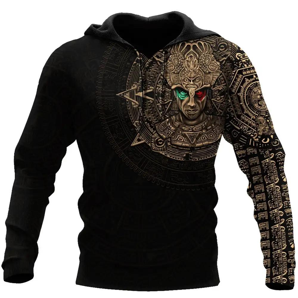  Men Hoodies Mexico National 3D Print Vintage Style Men's Pullover Tops Casual Long Sleeve Oversize Vintage Man Clothing Tops