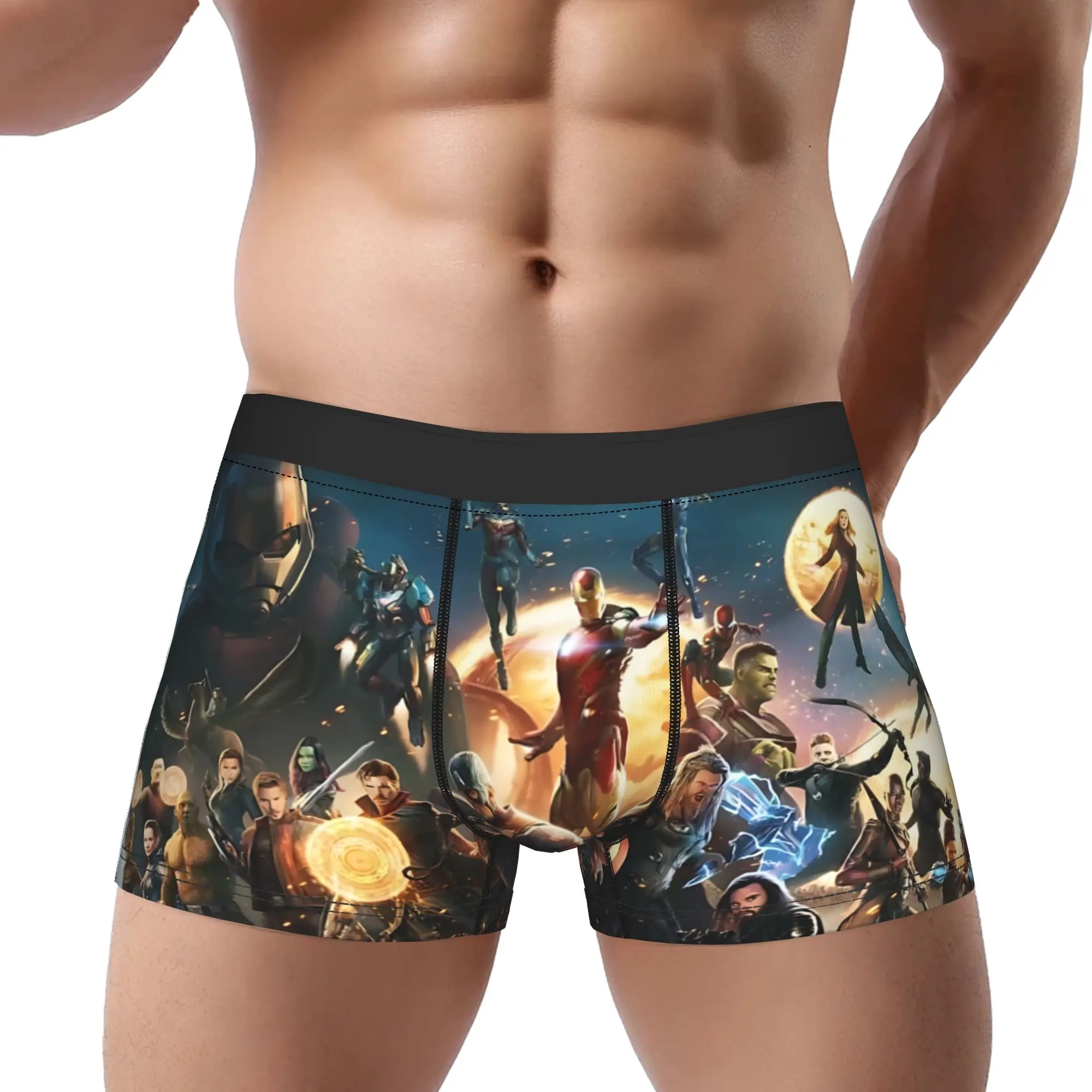 

Avengers boxers adults 18 plus Underpants Breathbale Panties Male Underwear Ventilate Shorts Boxer Briefs