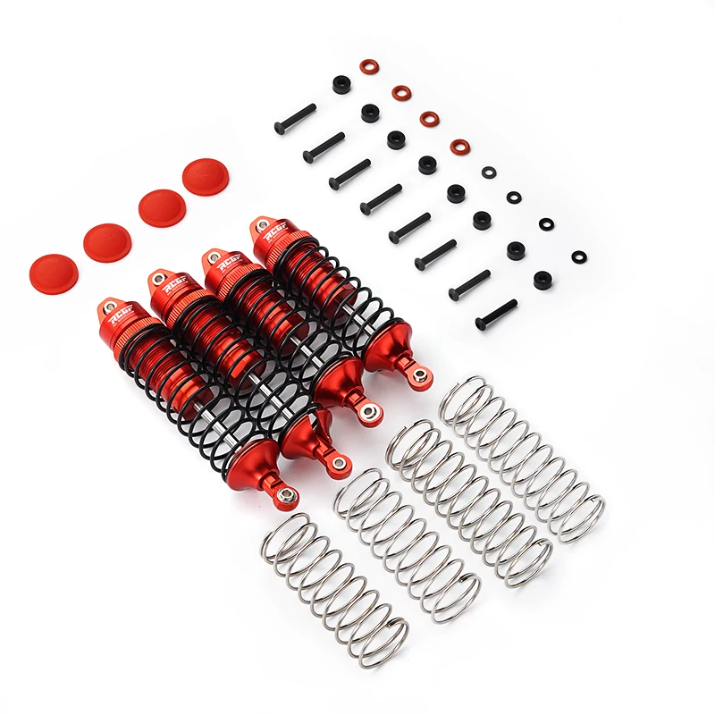 

Aluminum Alloy 1/10 Front Rear Shock Absorber 4pcs Wear-resistant Rc Front Rear Shock Absorber For SLASH RC Car Part Red