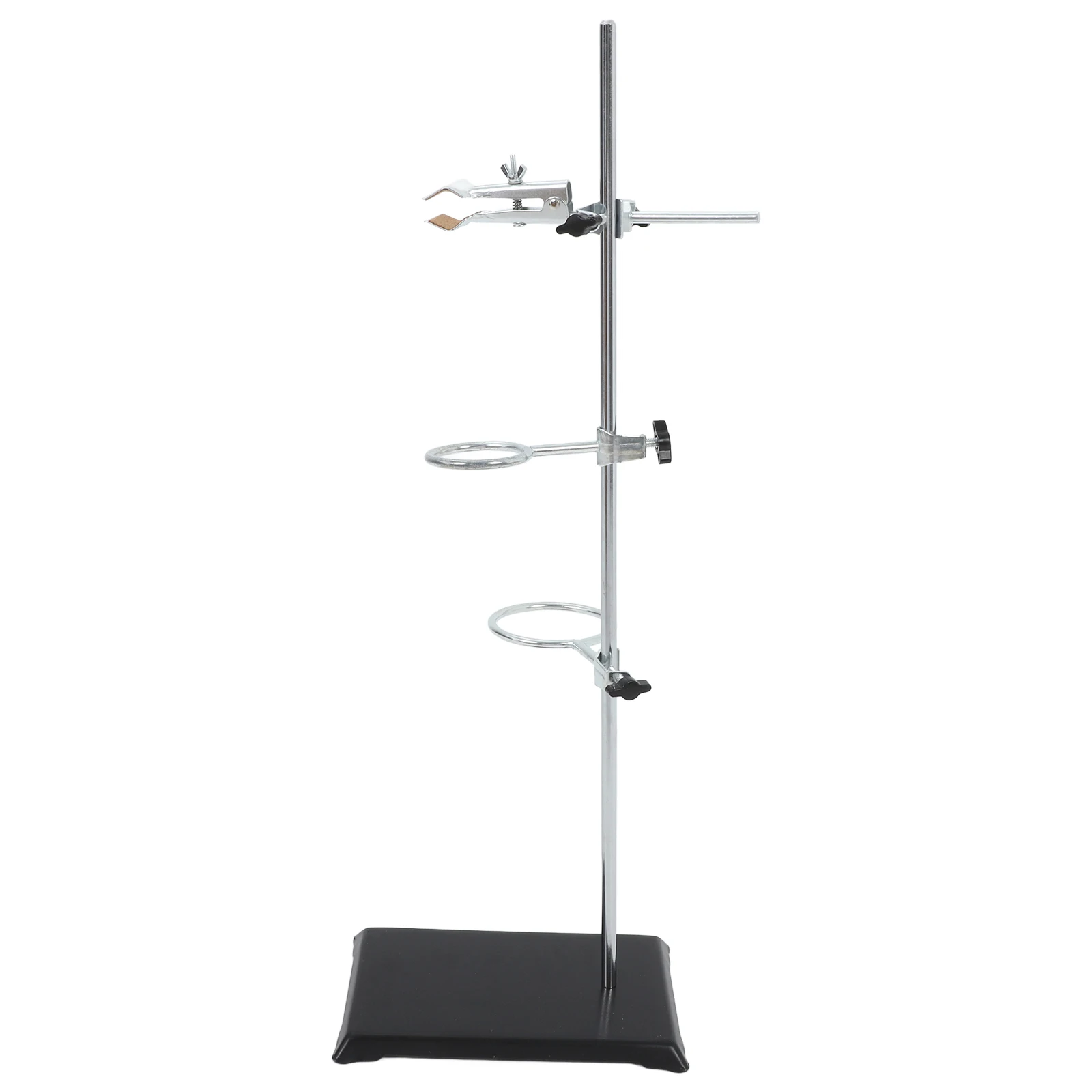 

Iron Stand 40cm Square Base Lab Equipment Stainless Steel Ring Clamp Test Tube Holder Chemistry Lab Stand Set Laboratory Support