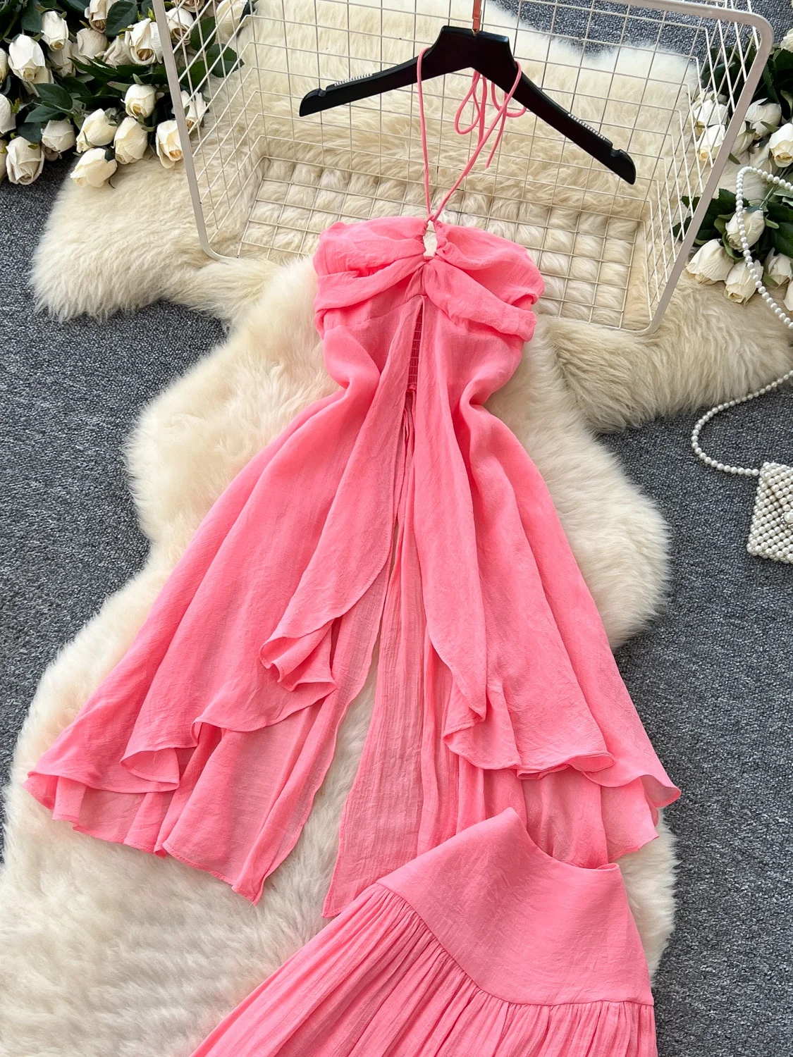 

Асимметричная праздничная одежда с высокой талией, женская модная юбка и топ, комплект пикантной девушки, летний дизайн, укороченный топ с разрезом