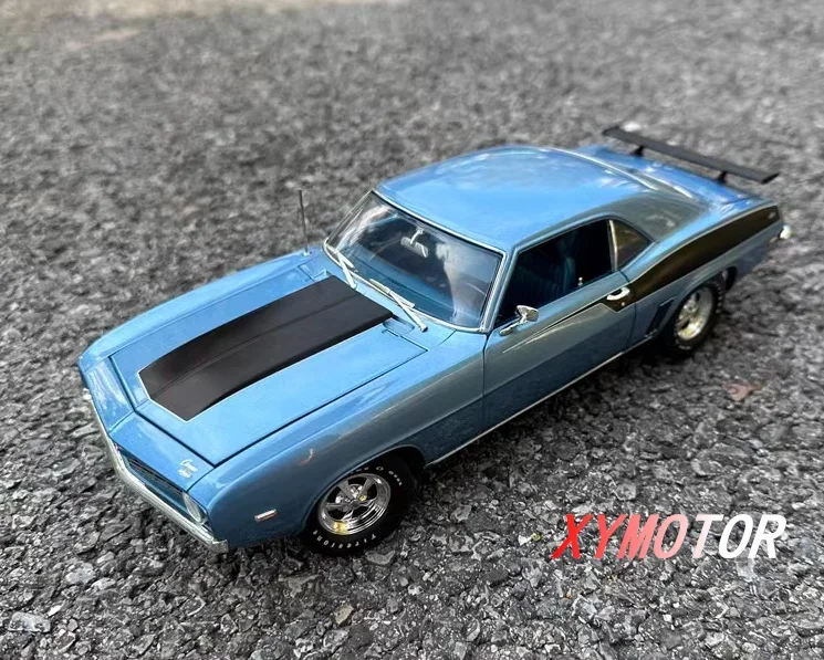 ACME 1:18 For 1969 Chevrolet Camaro COPO Camaro Alloy Diecast Model Car Kids Toys Birthday Gifts Hobby Display Collection Blue