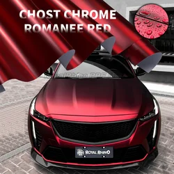 Highest Quality PET Romance Red Vinyl Wrap Self Adhesive Sticker Decal Vehicle Car Romanee Red Wraping Roll For Motorcycle