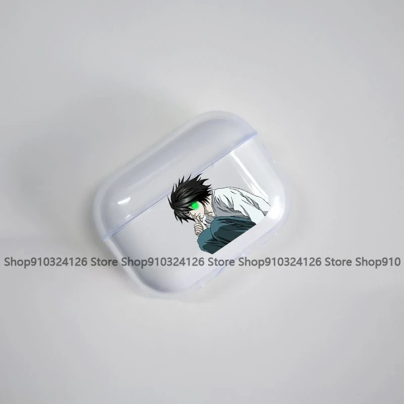 Anime D-DEATH NOTE L Lawliet Transparent Case for Airpods Pro 3 2