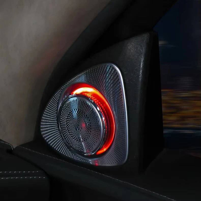 مناسبة لفئة C W205 مكبر الصوت ثلاثي الأبعاد التحكم في شاشة السيارة الأصلية 3/12 // 64 لونًا خاصًا لمكبر الصوت في السيارة